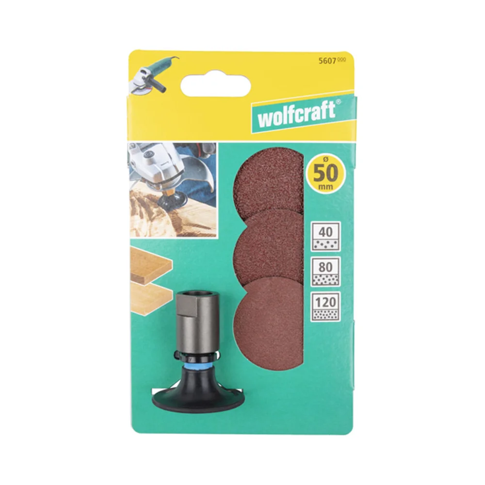 Conjunto de Prato de Lixa para Esmerilhadeira 560700 Wolfcraft