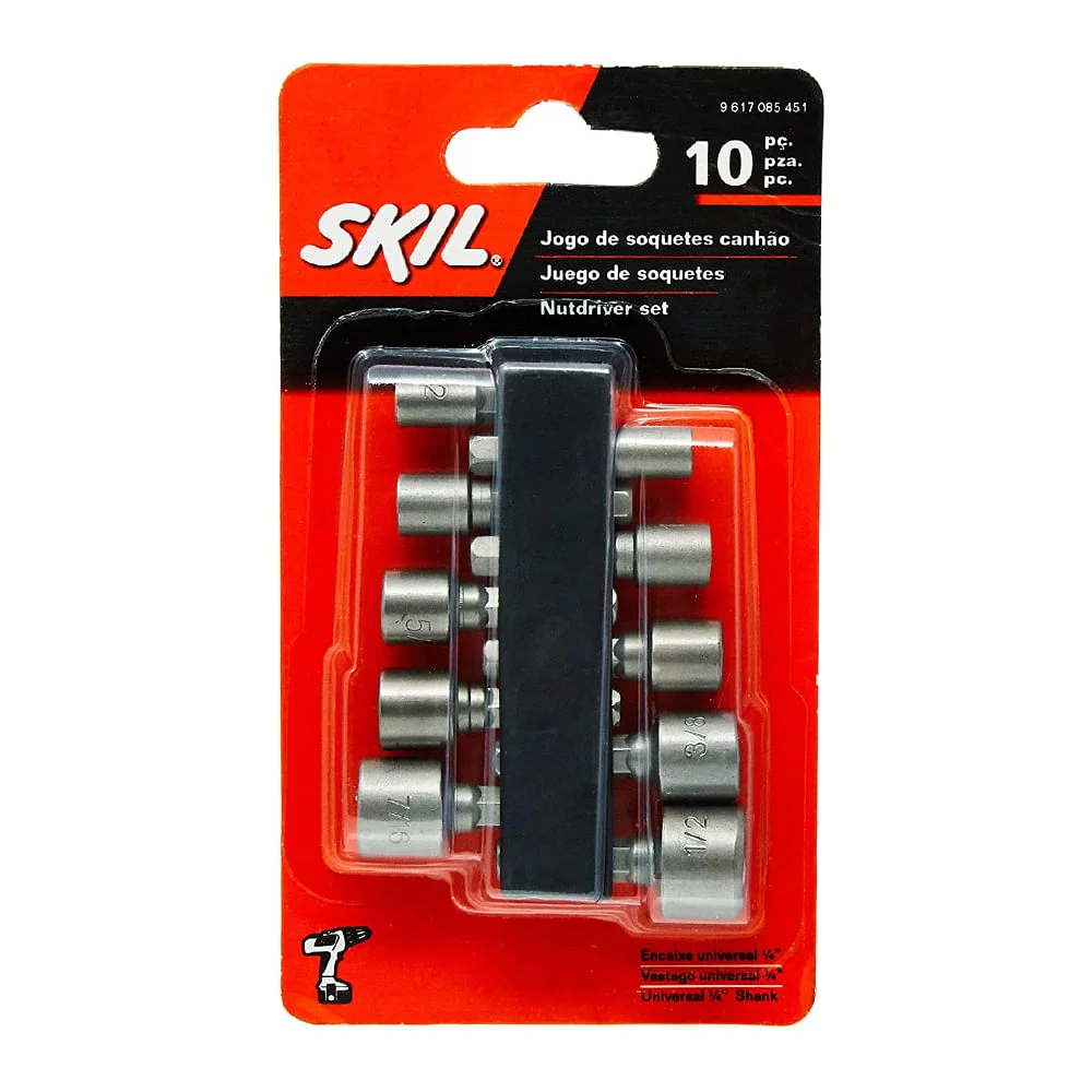 Conjunto de Soquetes 10 Peç Skil