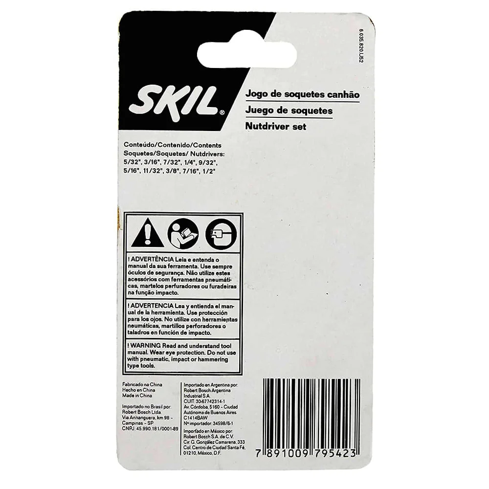 Conjunto de Soquetes 10 Peç Skil