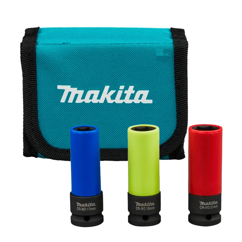 Conjunto de Soquetes de Impacto 3 Peç E-12354 Makita