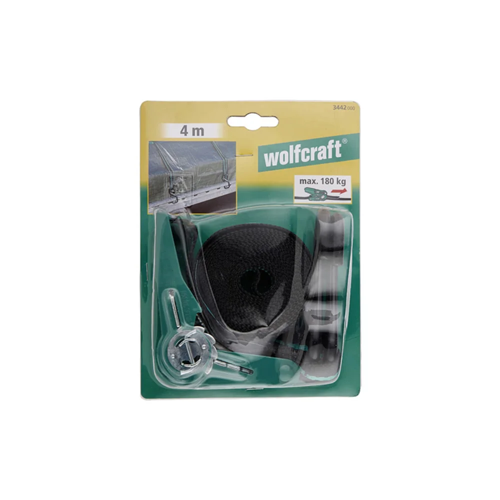 Correia de Amarração Com Roquete e Gancho 344200 Wolfcraft