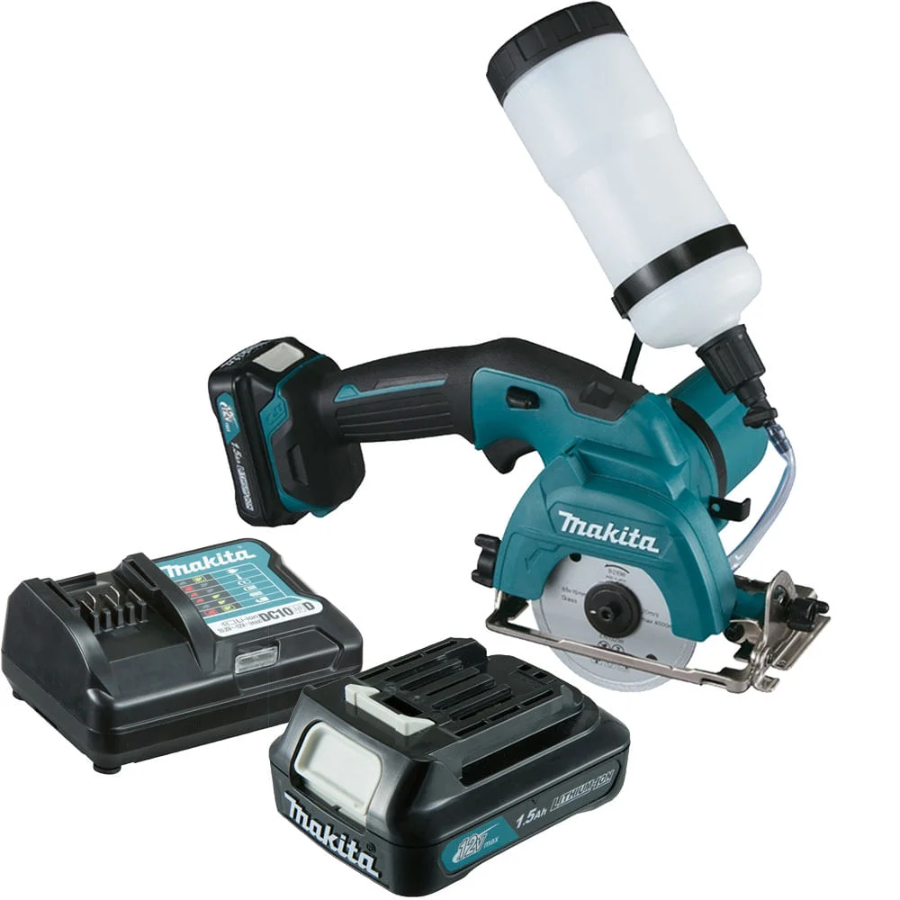 Cortadora de Vidro à Bateria 12V CXT e 2 Baterias de 1.5 Ah CC301DWYE Makita