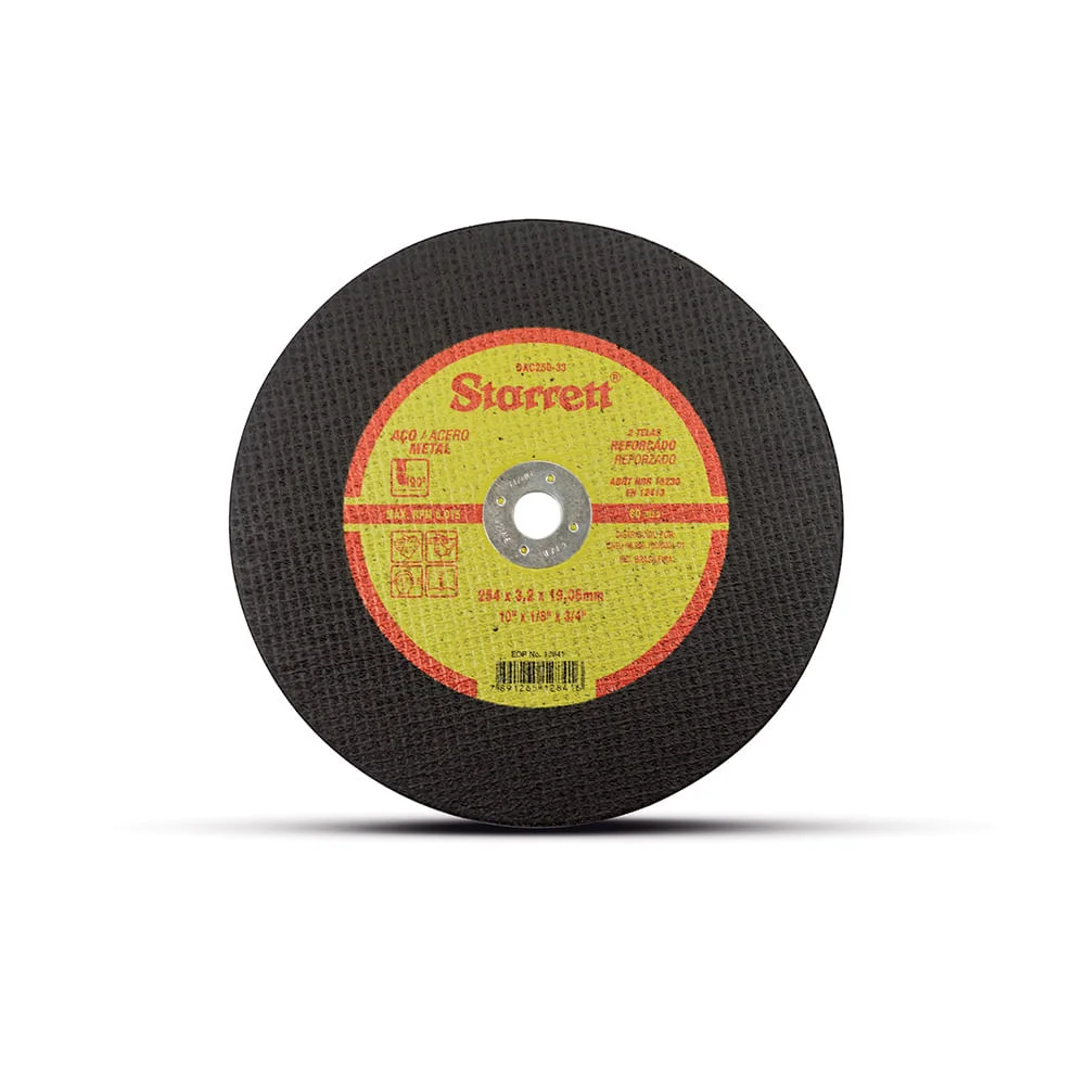 Disco Abrasivo de Corte 254mm x 3.2mm DAC250-33 Starrett