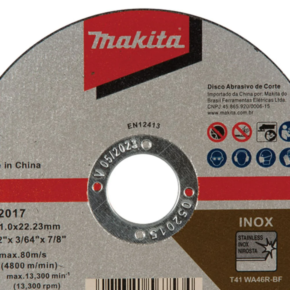 Disco de Corte 115x1x2223mm D-72017-10 Makita