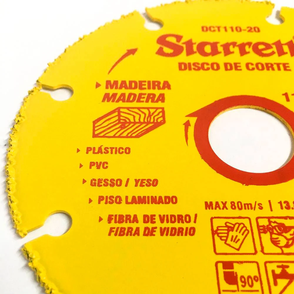 Disco de Corte de Tungstênio 110x20mm DCT110-20 Starrett