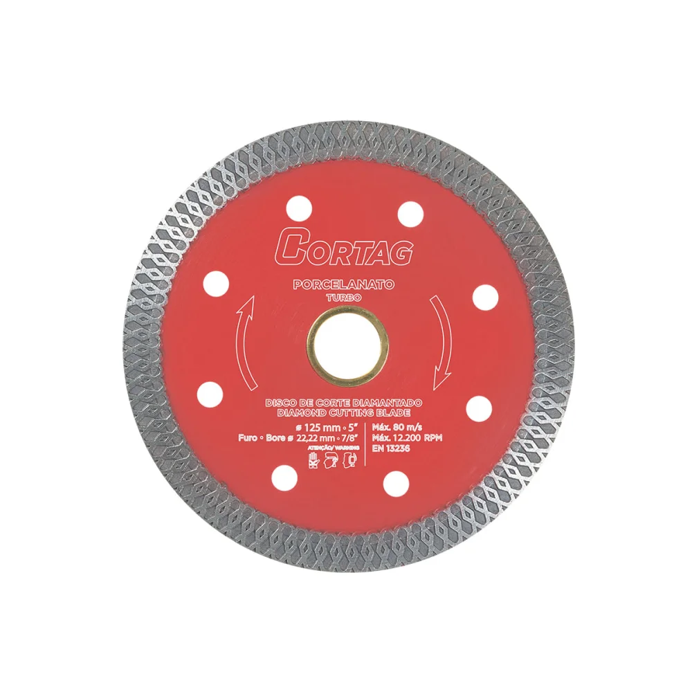 Disco de Corte Diamantado Porcelanato 110x20mm 60659 Cortag