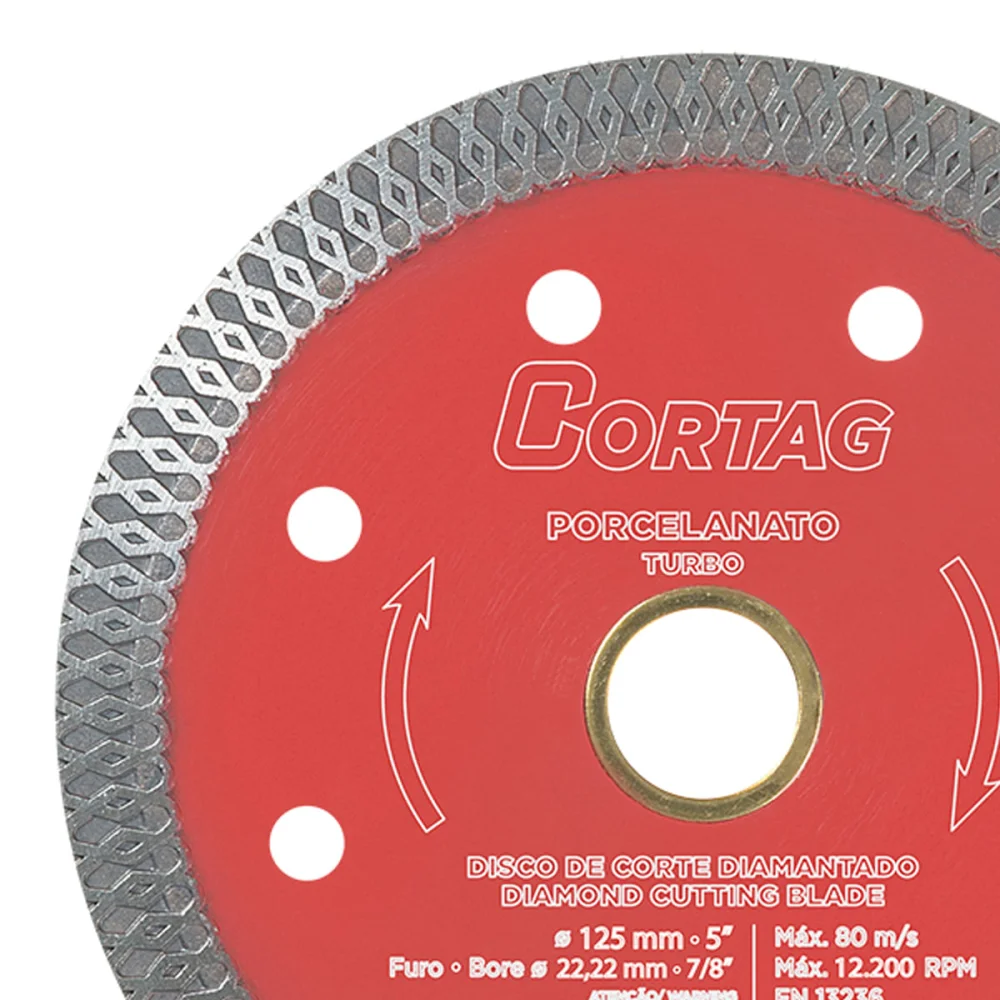 Disco de Corte Diamantado Porcelanato 110x20mm 60659 Cortag