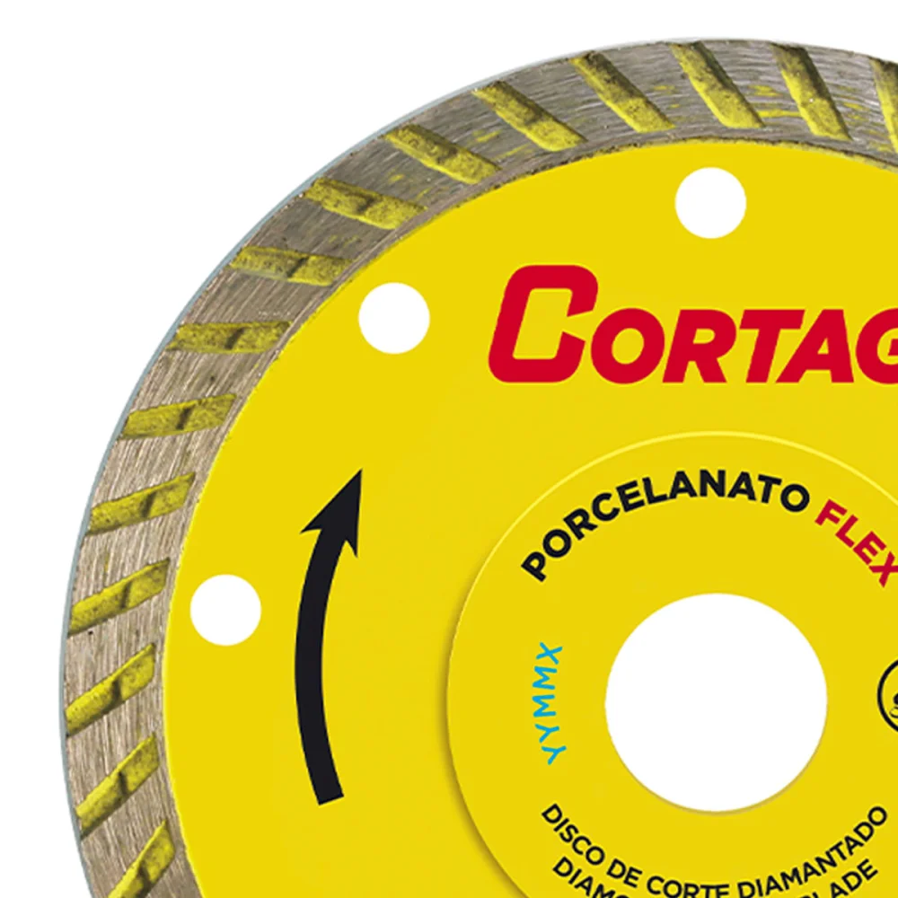 Disco de Corte Diamantado Porcelanato Flex 115x2222mm 61577 Cortag