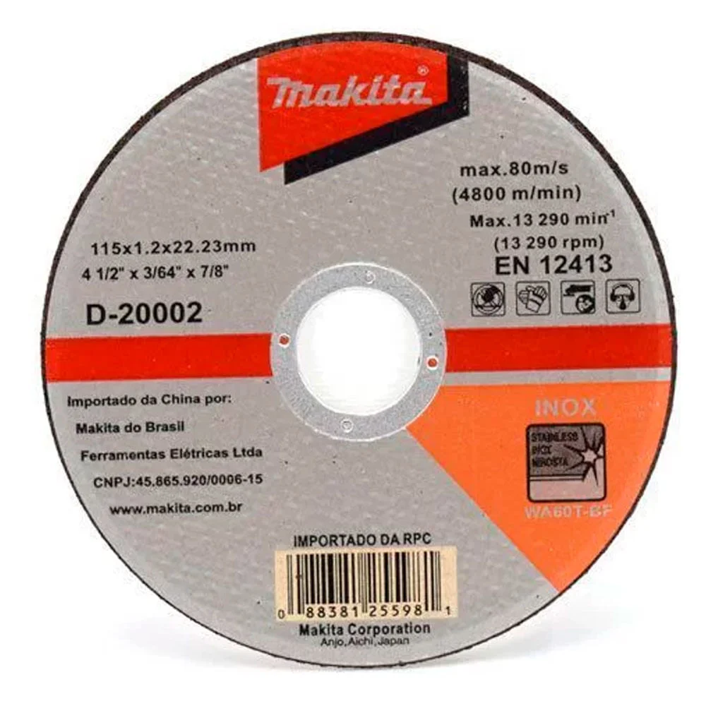 Disco de Corte para Inox 4.1/2 Pol D-20002 Makita