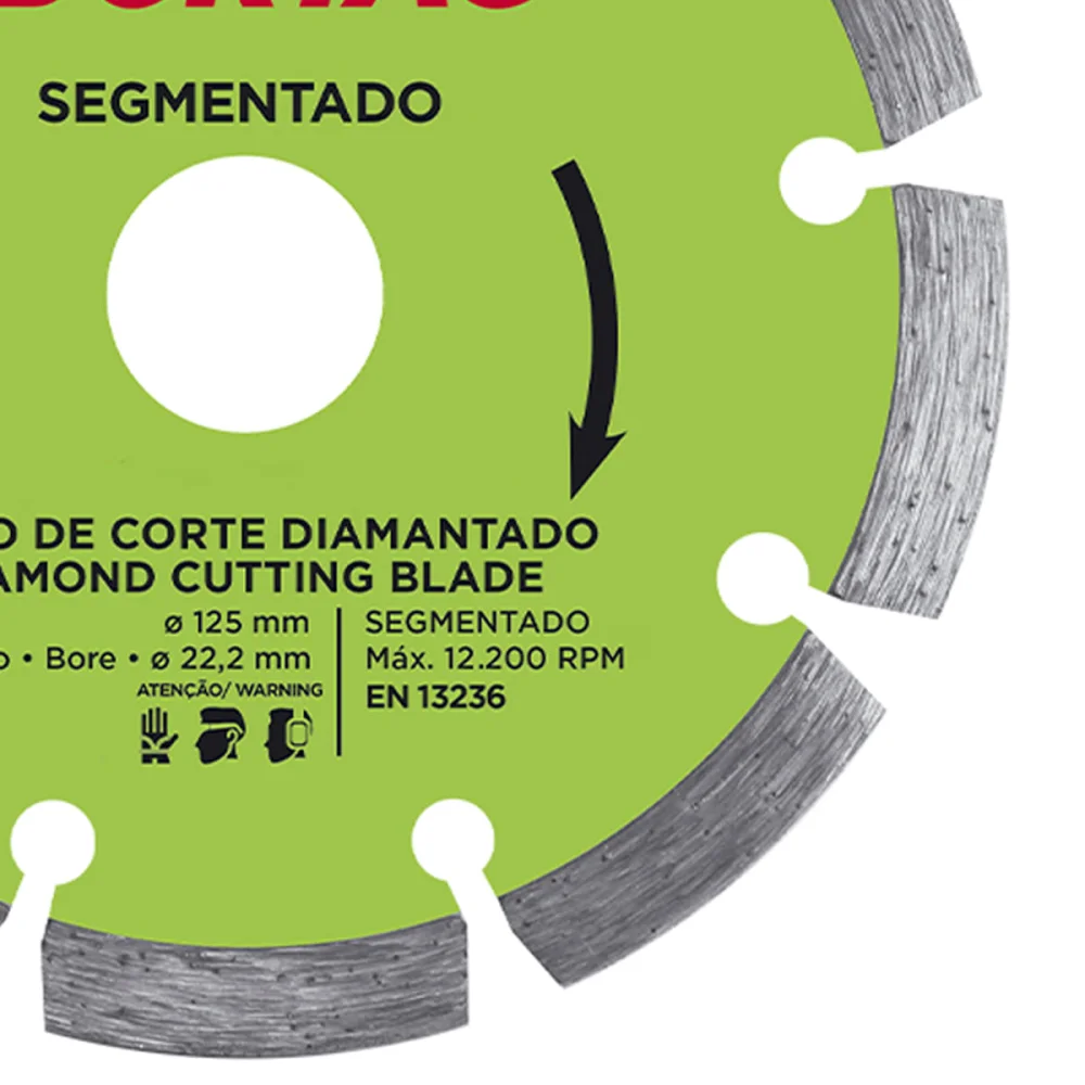 Disco de Desbaste Diamantado Segmento 230x254mm 61619 Cortag