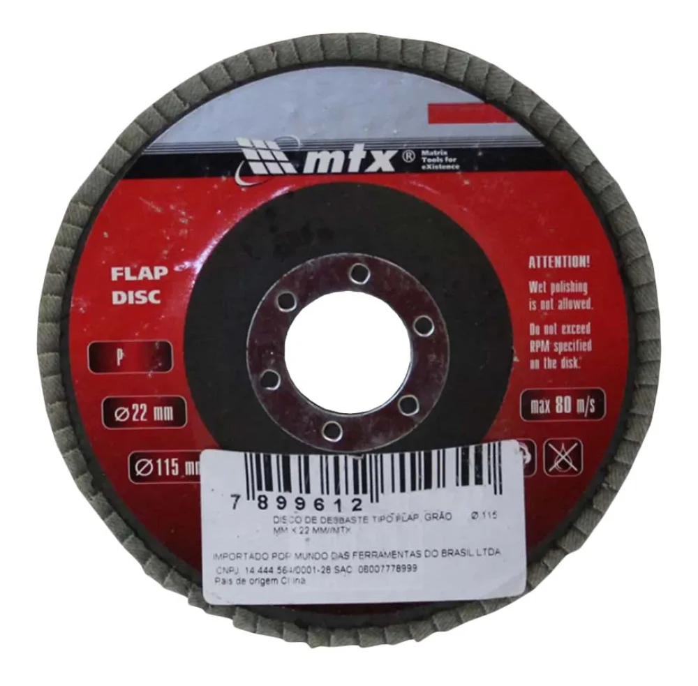 Disco de Desbaste Tipo Flap 115x22mm MTX Disco de Desbaste Tipo Flap 115x22mm MTX