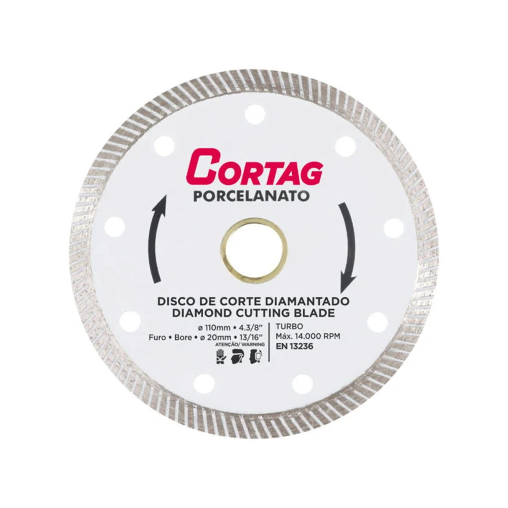 Disco de Diamantado Porcelanato 110x20mm 60863 Cortag