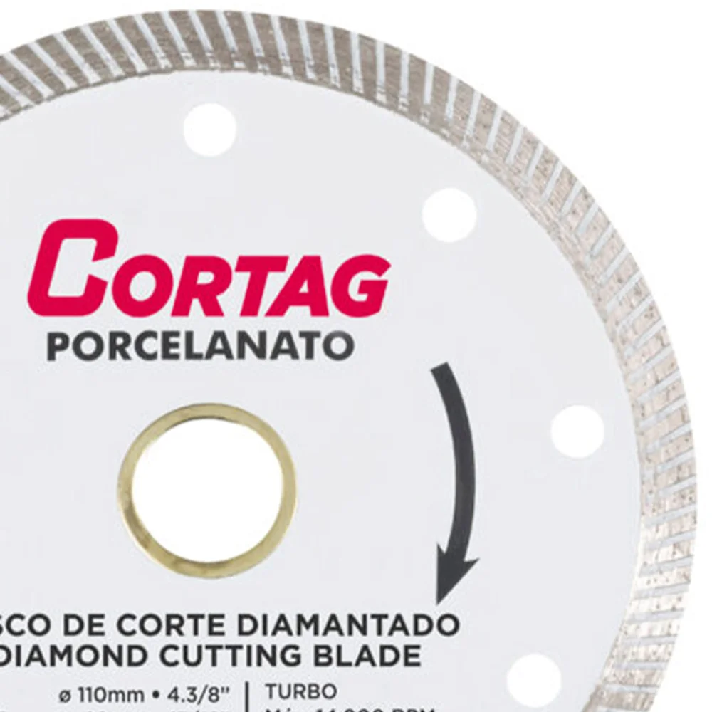 Disco de Diamantado Porcelanato 110x20mm 60863 Cortag