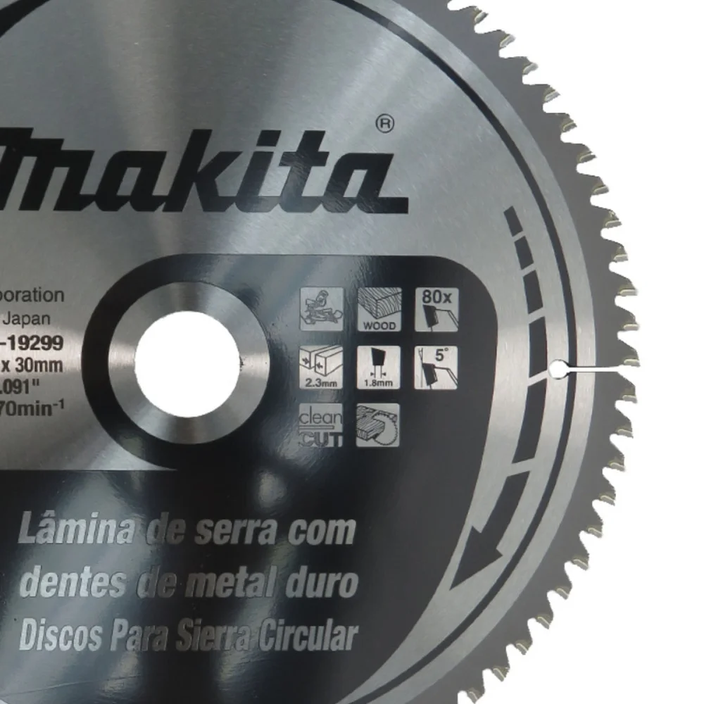 Disco de Serra 260x30mm 80 Dentes B-19299 Makita