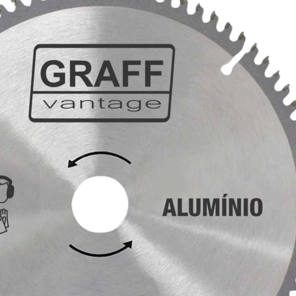 Disco de Serra Circular Alumínio 250mm 80 Dentes Alumínio Graff Vantage