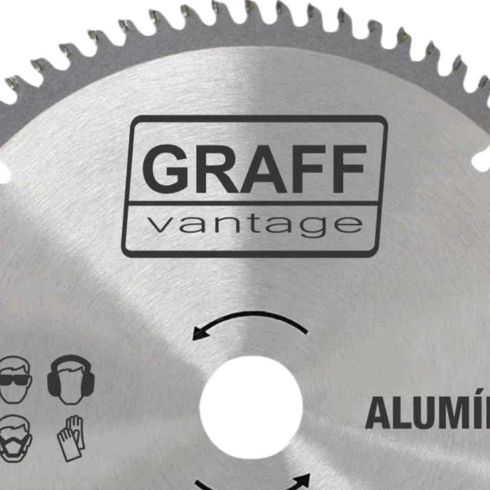 Disco de Serra Circular Alumínio 250mm 80 Dentes Alumínio Graff Vantage