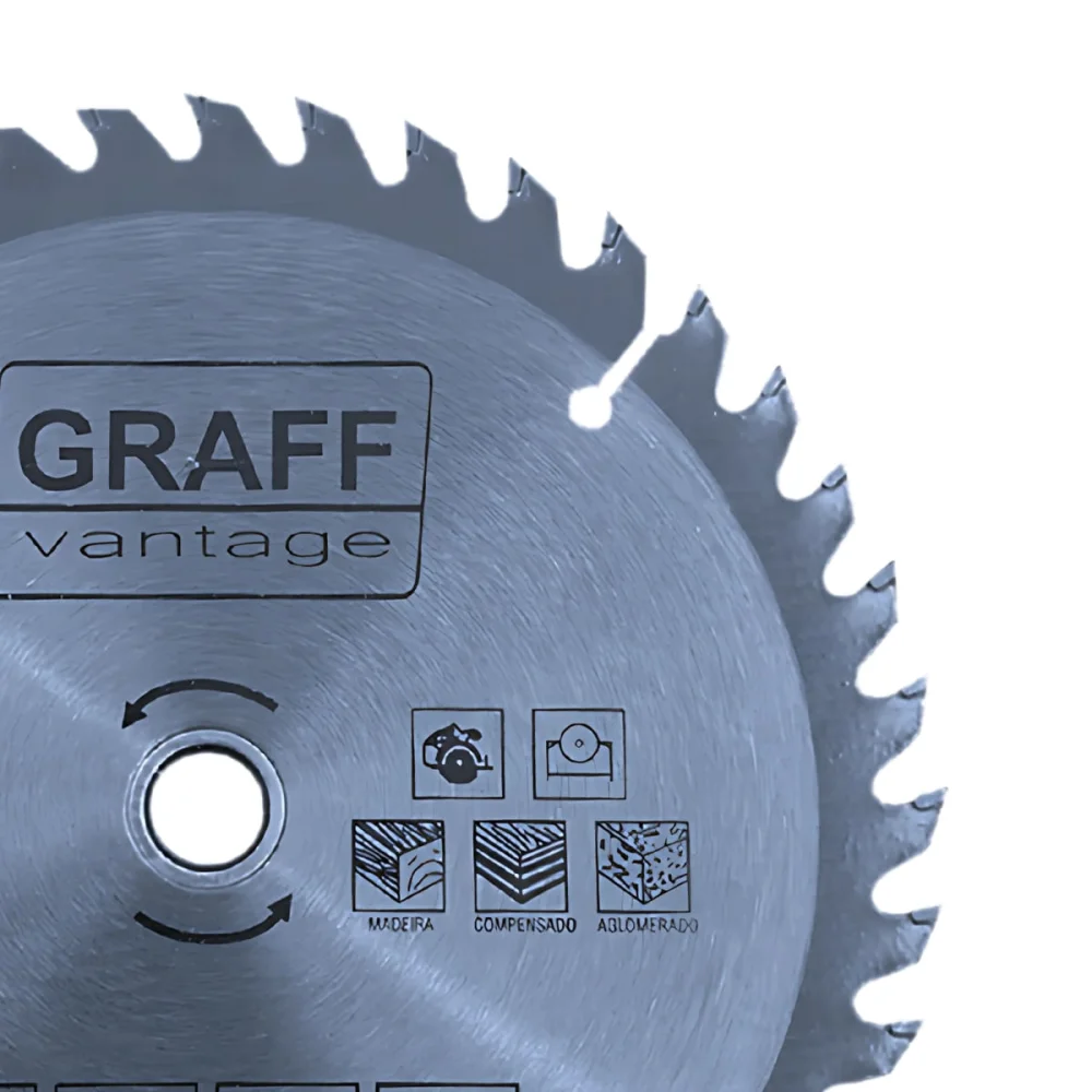 Disco de Serra Circular para Madeira 7.1/4 Pol 40 Dentes Graff Vantage
