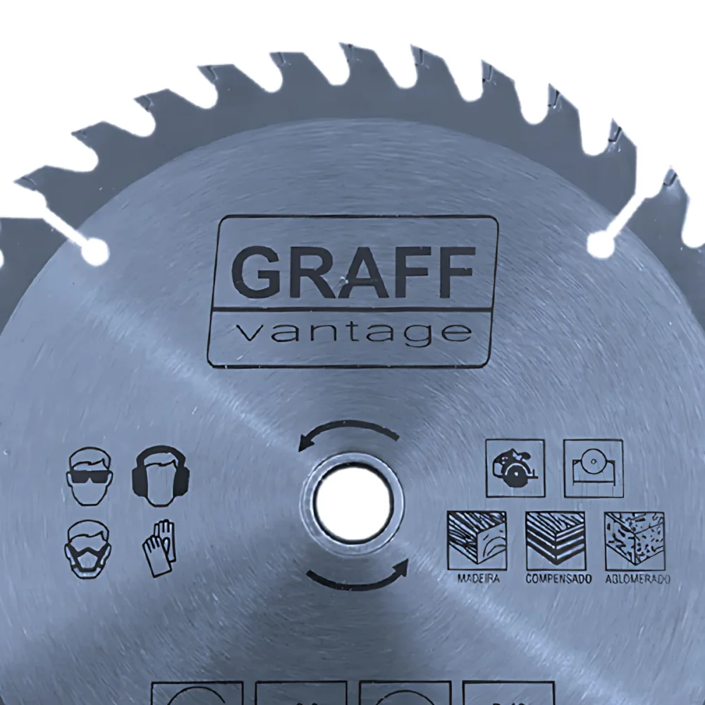 Disco de Serra Circular para Madeira 7.1/4 Pol 40 Dentes Graff Vantage
