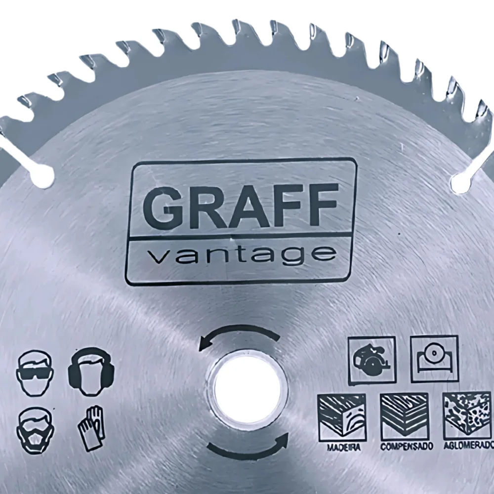 Disco de Serra Circular para Madeira 7.1/4 Pol 60 Dentes Graff Vantage