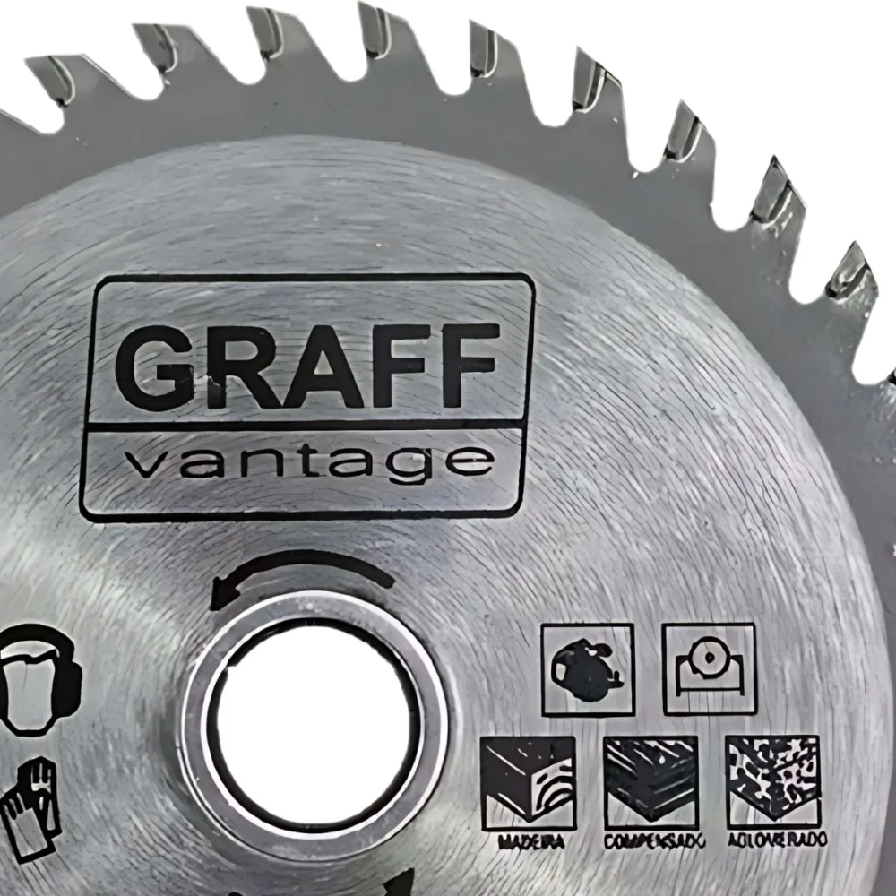 Disco de Serra com Pastilha para Madeira 4.3/8 Pol 40 Dentes Graff Vantage