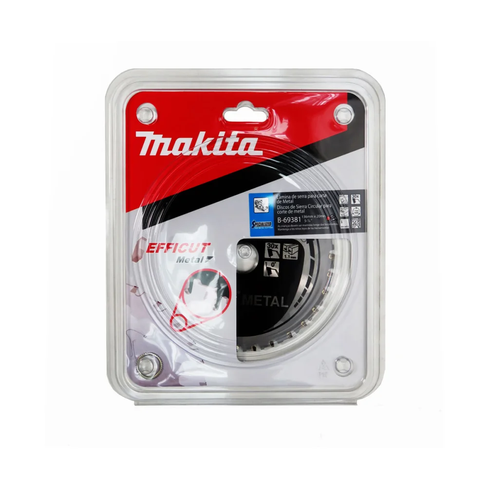 Disco de Serra para Metal 136x20mm 30 Dentes Efficut B-69381 Makita