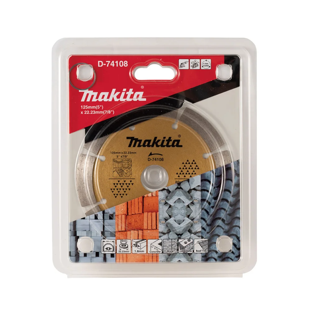 Disco Diamantado 125x20x22.23mm para Concreto D-74108 Makita