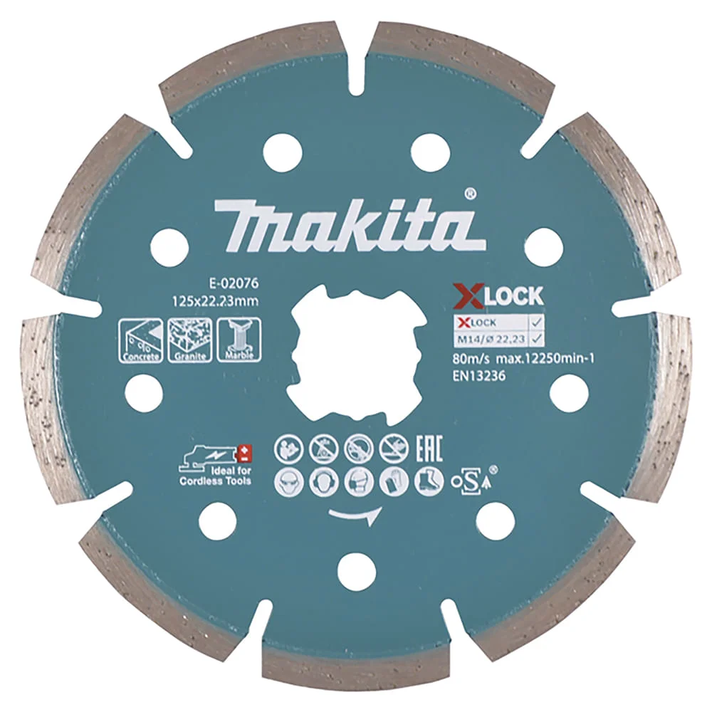 Disco Diamantado 125x2223mm Encaixe X-Lock E-02076 Makita