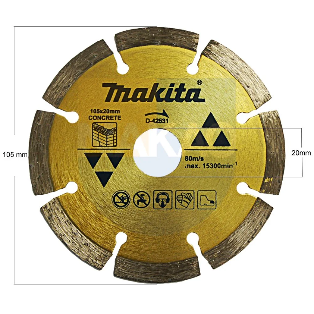 Disco Diamantado Concreto 105x 20mm D-42531 Makita