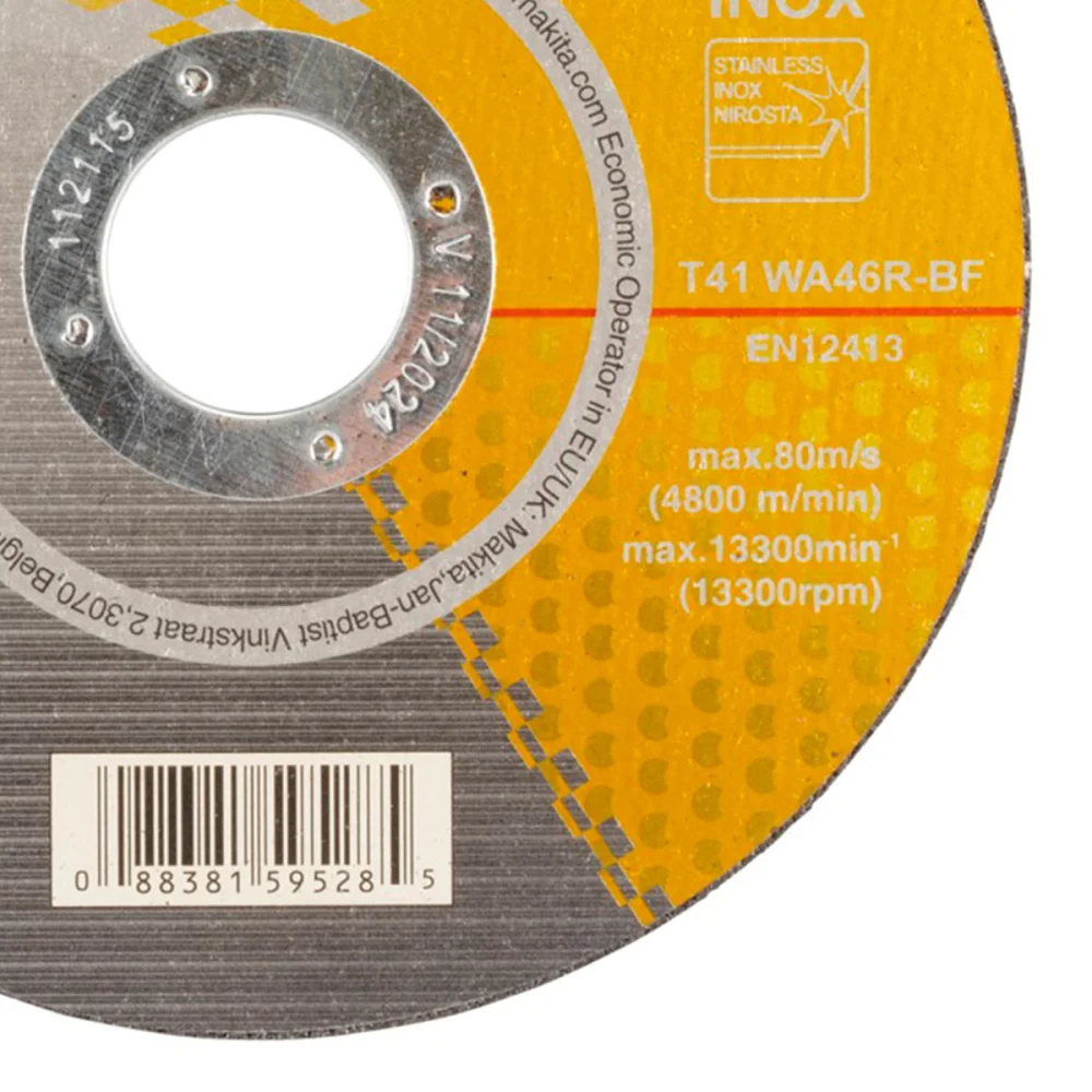 Disco Fino de Corte para Inox 115x1x2223mm Gr46 D-75524 Makita