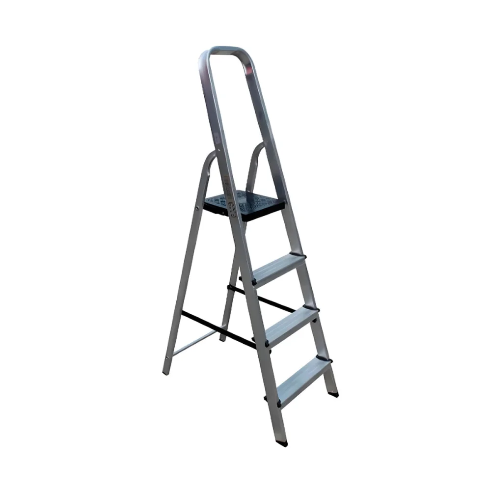 Escada de Alumínio Pro Reforçada 4 Degraus ESC0024 Botafogo