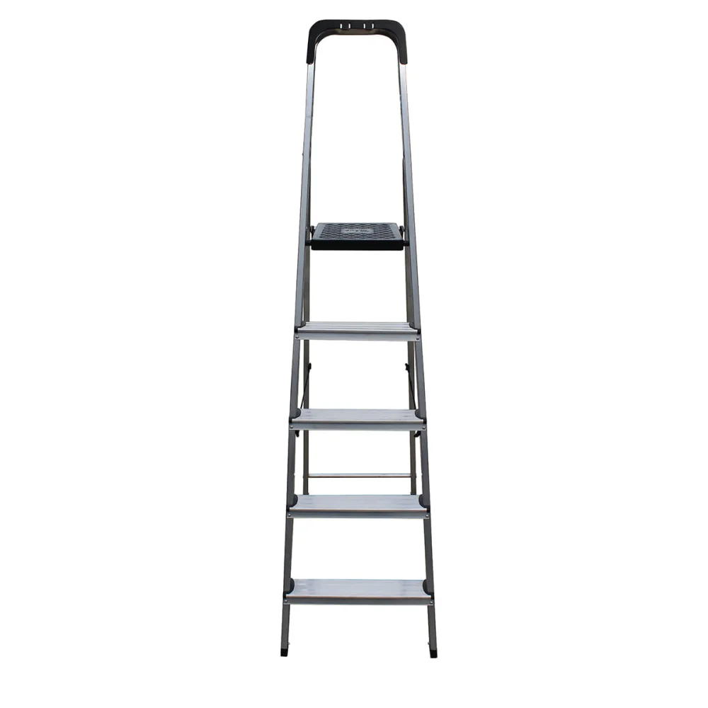 Escada de Alumínio Pro Reforçada 5 Degraus ESC0025 Botafogo