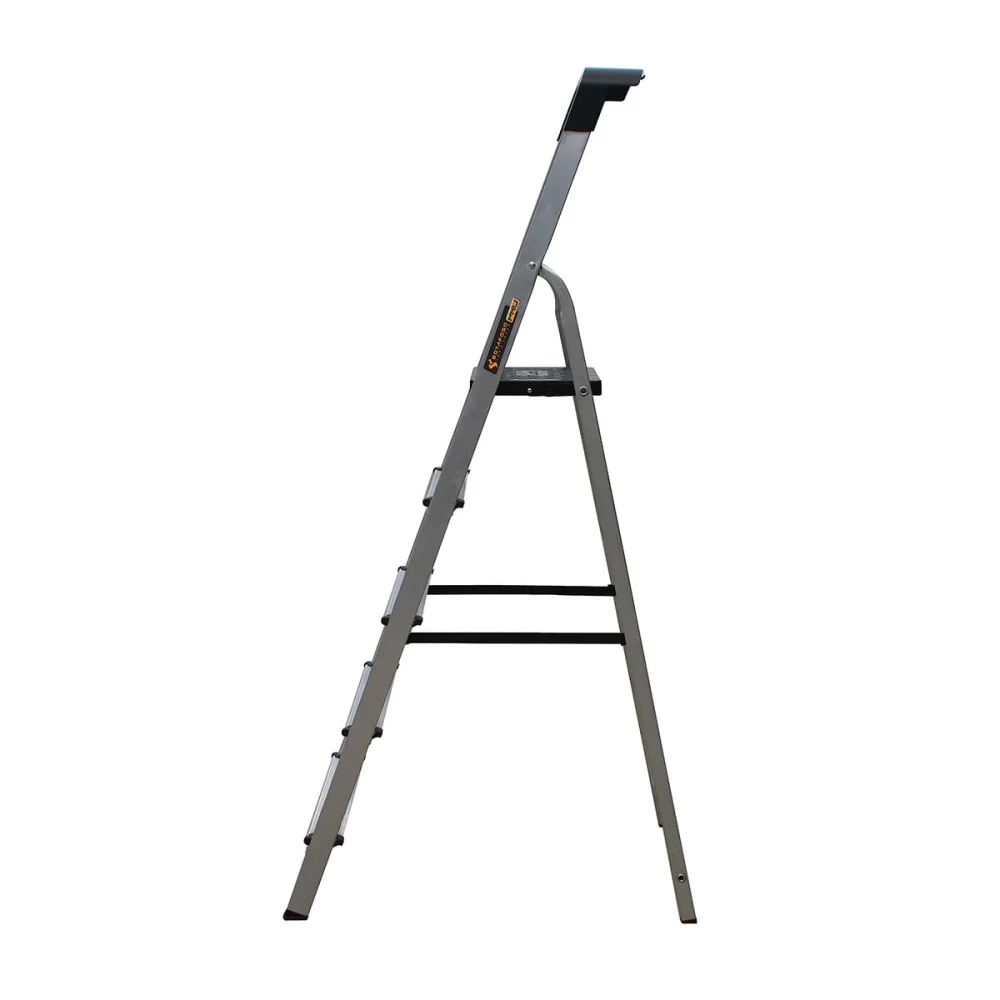 Escada de Alumínio Pro Reforçada 5 Degraus ESC0025 Botafogo