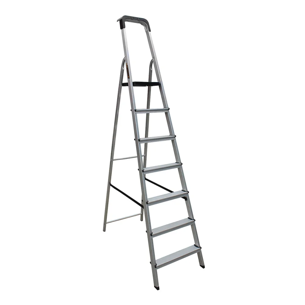 Escada de Alumínio Pro Reforçada 7 Degraus ESC0027 Botafogo