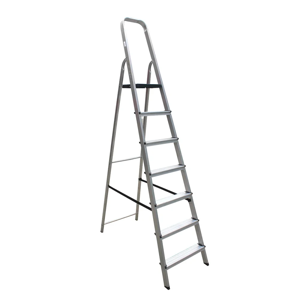 Escada de Alumínio Pro Reforçada 7 Degraus ESC0027 Botafogo