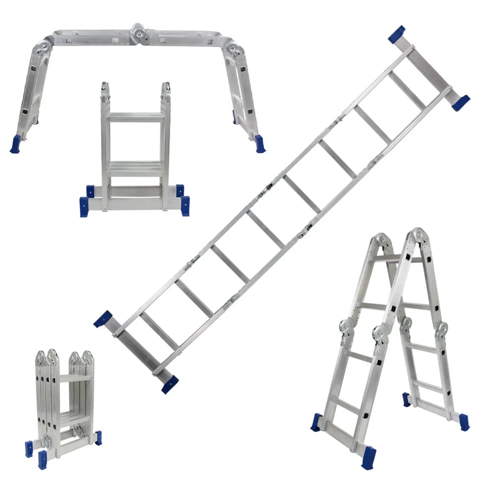 Escada Dobrável Multiuso 240m em Alumínio 4x2 223200 Belfix