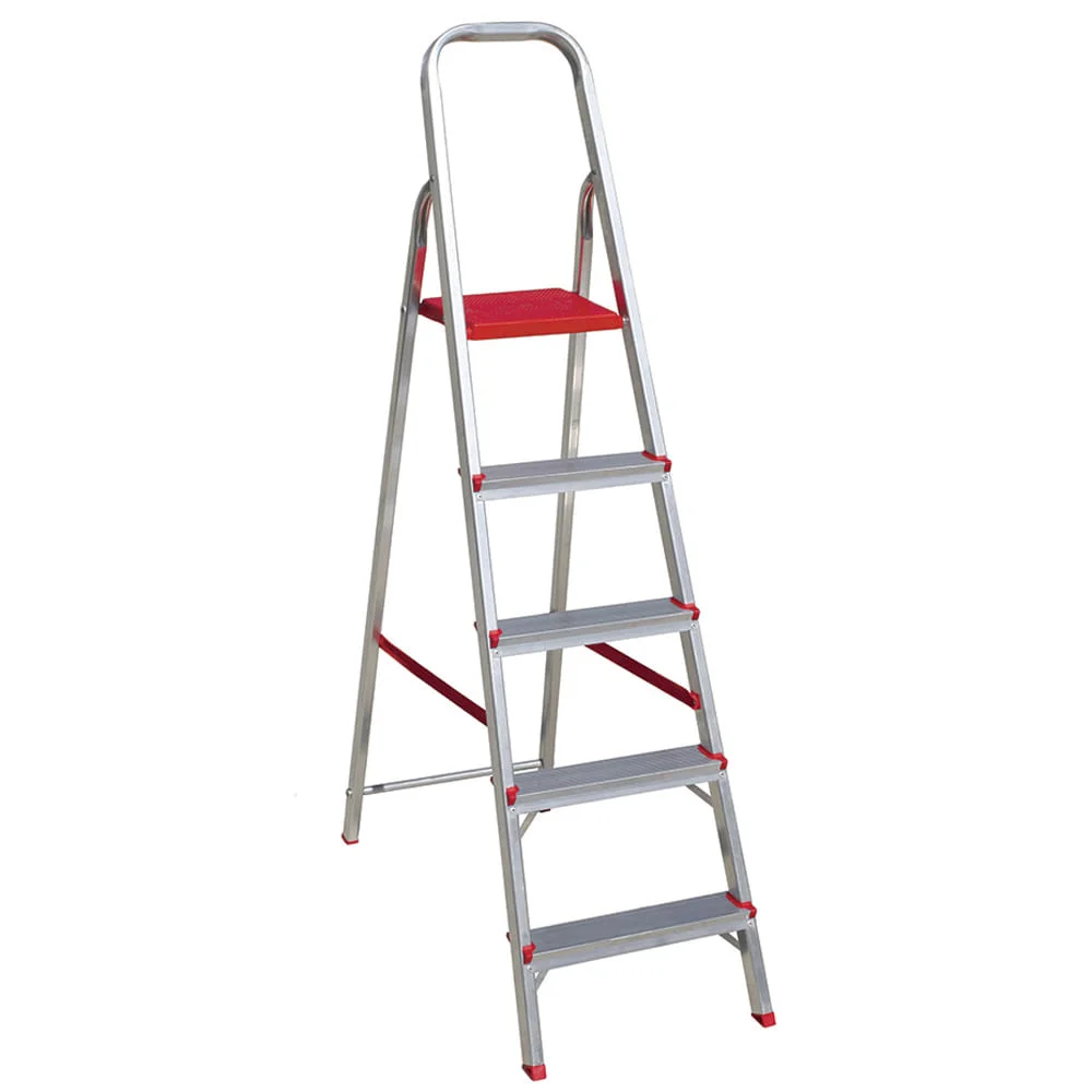 Escada Doméstica de Alumínio BTF 5 Degraus ESC0064 Botafogo