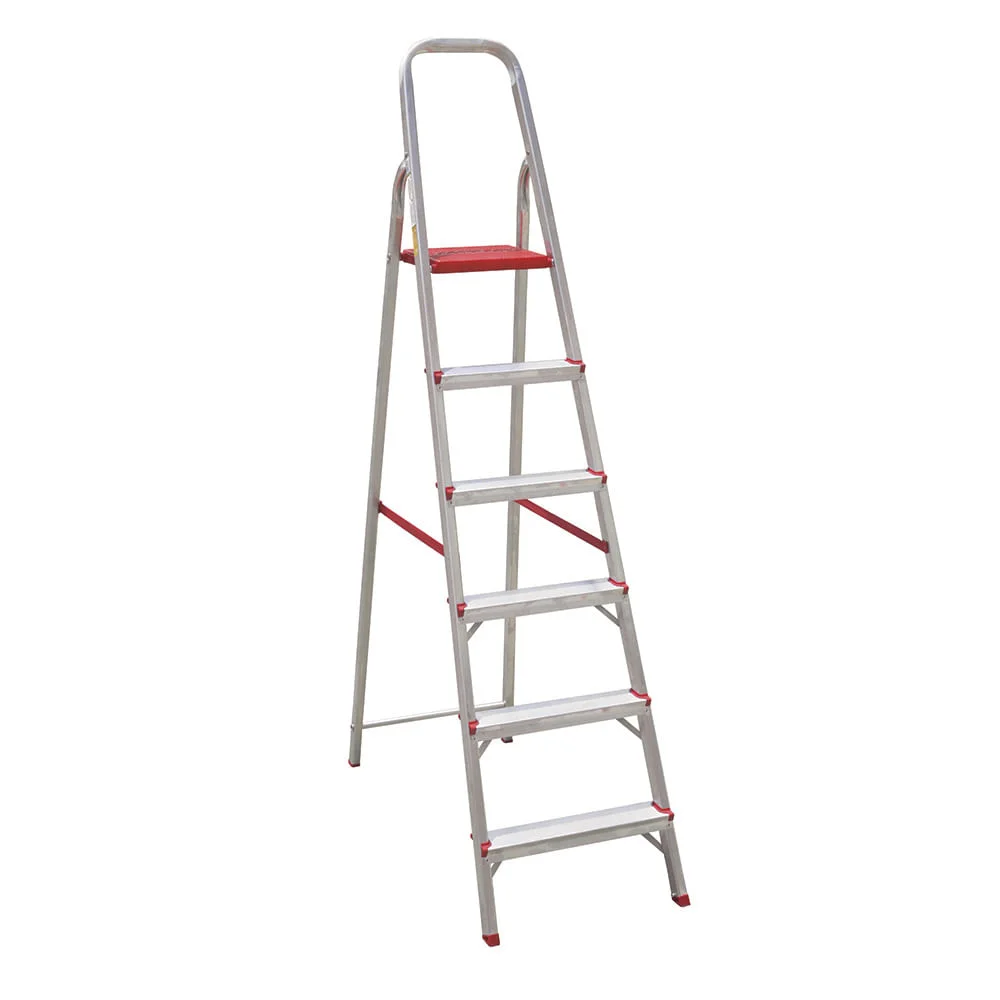 Escada Doméstica de Alumínio BTF 6 Degraus ESC0065 Botafogo