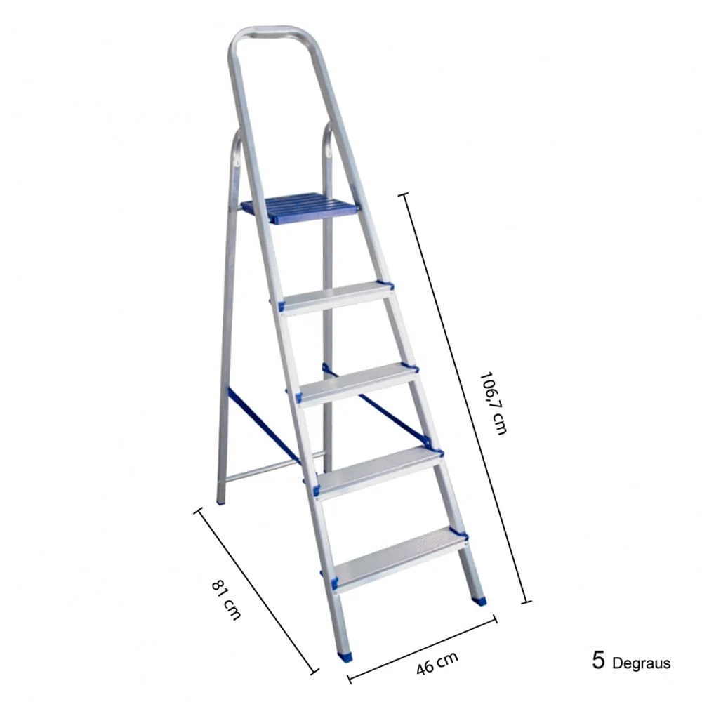 Escada Multiuso 5 Degraus em Alumínio 163500 Belfix