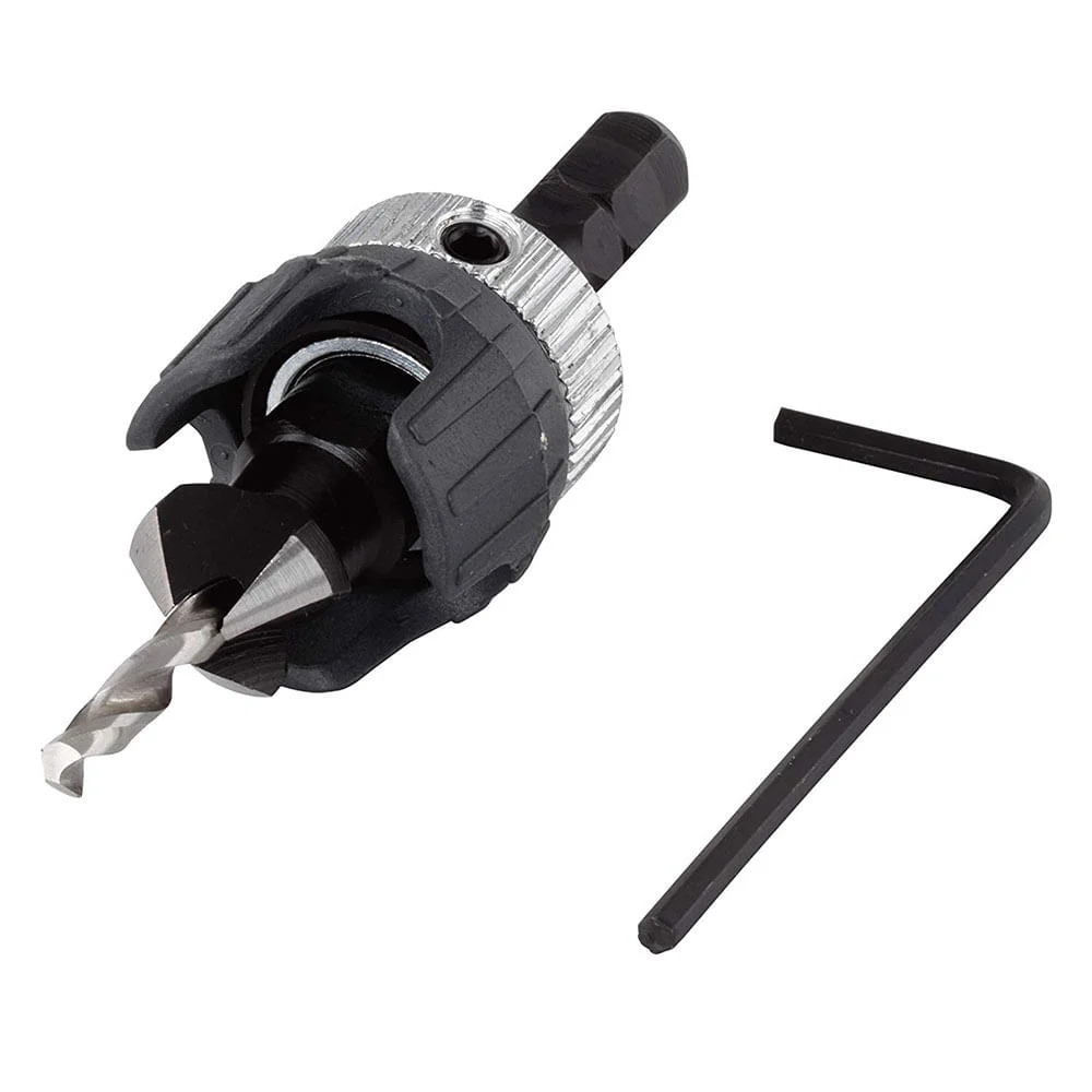 Escareador de Furos com Fresa Cônica e Limitador de Profundidade 254400 Wolfcraft