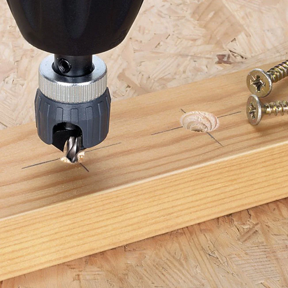 Escareador de Furos com Fresa Cônica e Limitador de Profundidade 254400 Wolfcraft