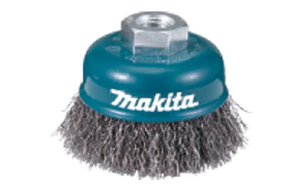 Escova de Aço Tipo Copo 60mm M14 Fio Ondulado 0.3mm D-24072 Makita
