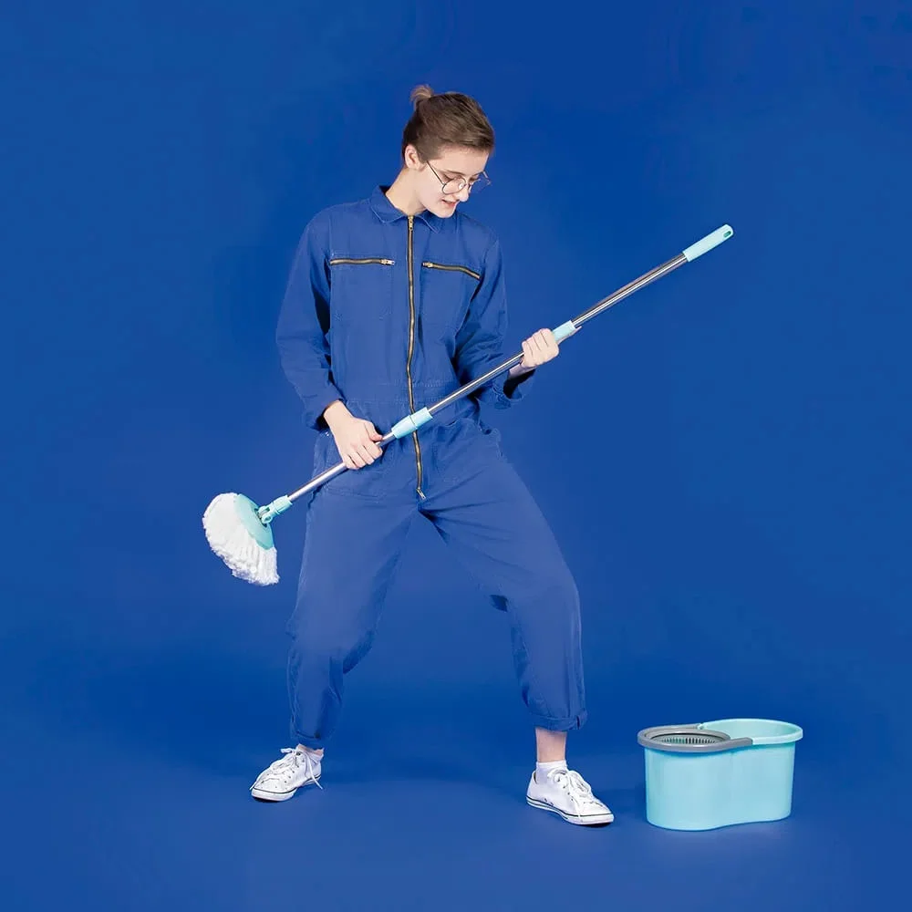 Esfregão Mop Pocket Limpeza Prática 8294 Mor