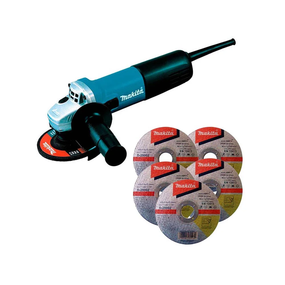 Esmerilhadeira Angular 115mm 840 Watts 9557HNG -P Makita
