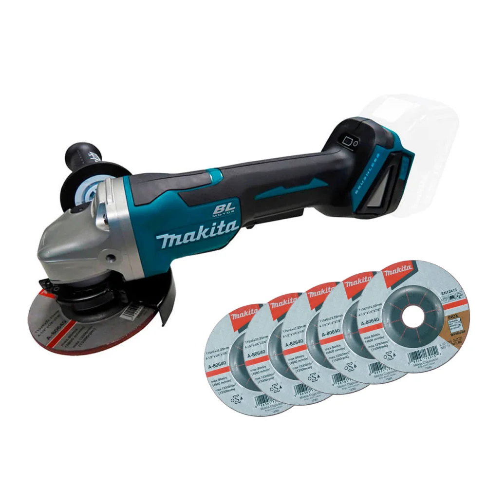 Esmerilhadeira Angular 115mm à Bateria Não acompanha18V DGA458ZX1 Makita