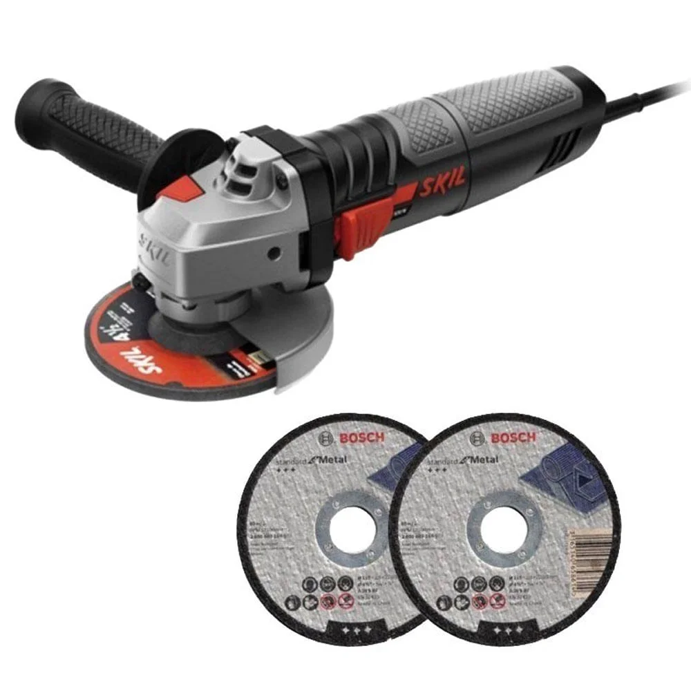Esmerilhadeira Angular 4.1/2 Pol 830W 9004 com Bolsa de Nylon e 2 Discos Skil