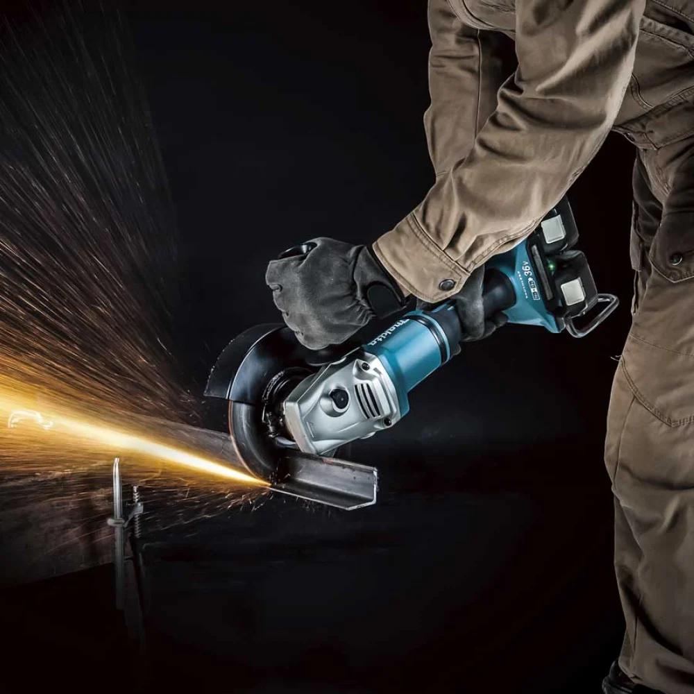 Esmerilhadeira Angular à Bateria 36V 180mm DGA700PT2 Makita 220 Volts