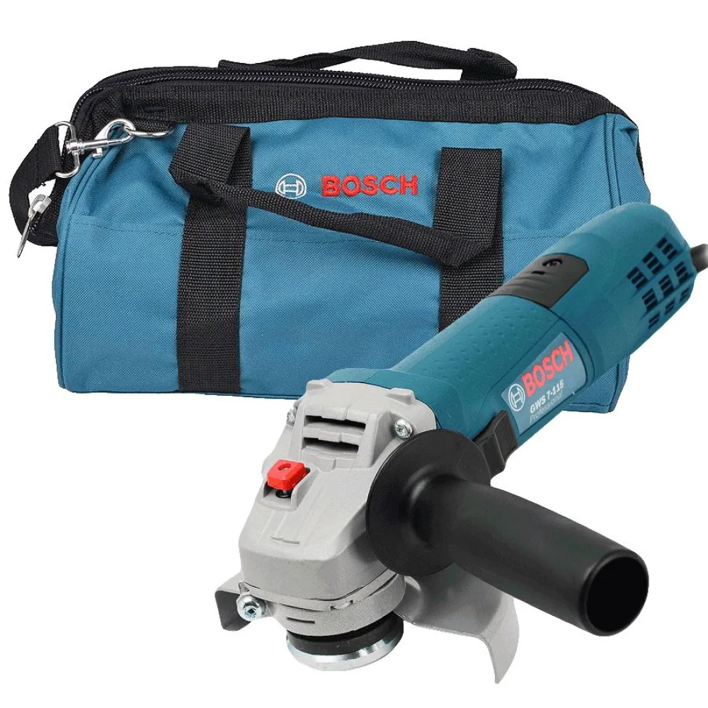 Esmerilhadeira Angular GWS 7-115 750 Watts e Bolsa para Transporte Bosch 110 Volts