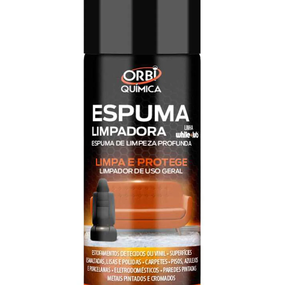 Espuma Limpadora Limpa Estofados 300ml 209g Orbi