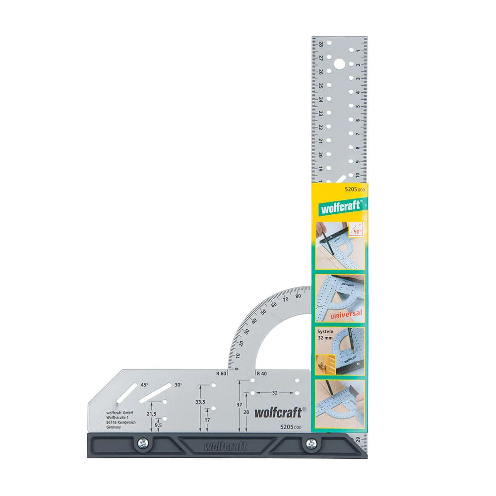 Esquadro Universal com Gabarito 300x200mm 520500 Wolfcraft