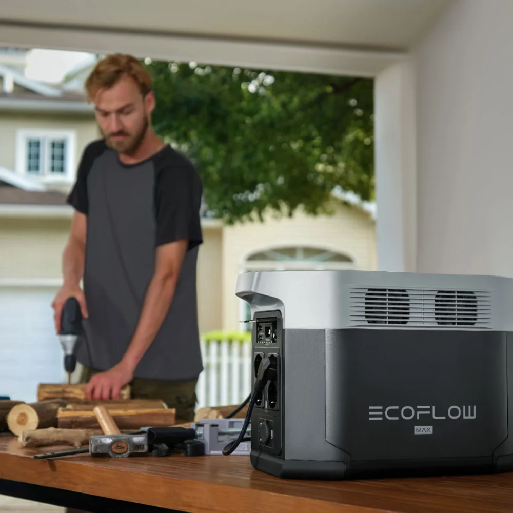 Estação de Energia Power Portátil 2048Wh Delta 2 Max Ecoflow